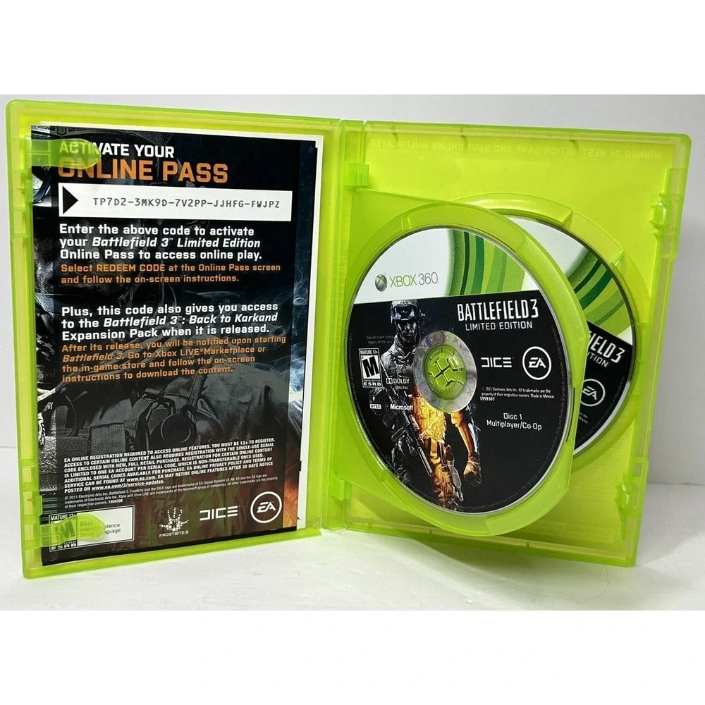 Battlefield 3 Battlefield 4‎ Xbox 360 Game Lot Of 2 Tested & Works Great